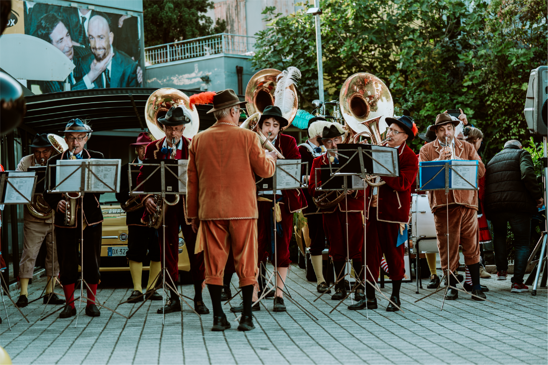 Banda di Dozza all'inaugurazione del Museo Mercatone Germanvox
