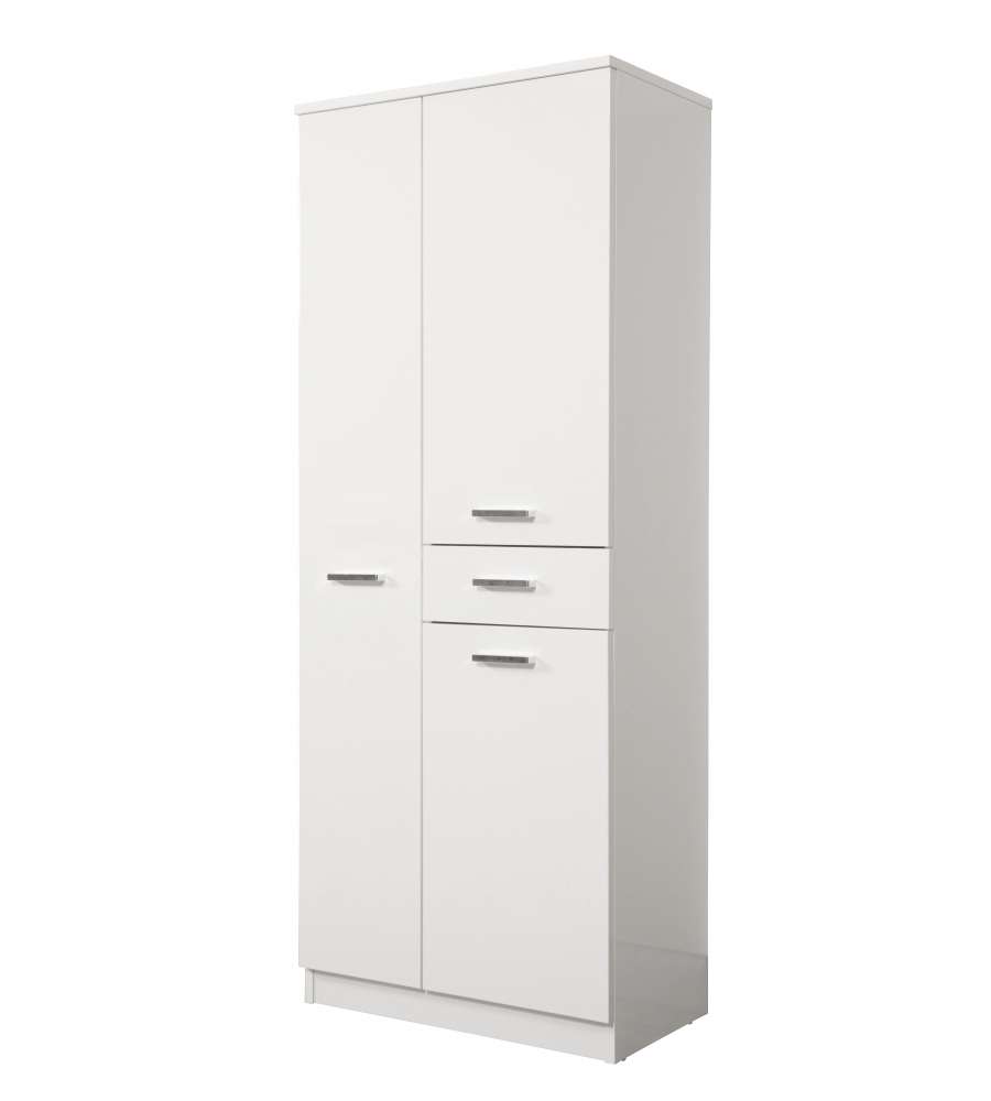 Germanvox Colonna Bagno/Lavanderia 3 Ante E 1 Cassetto Colore Bianco Lucido-image