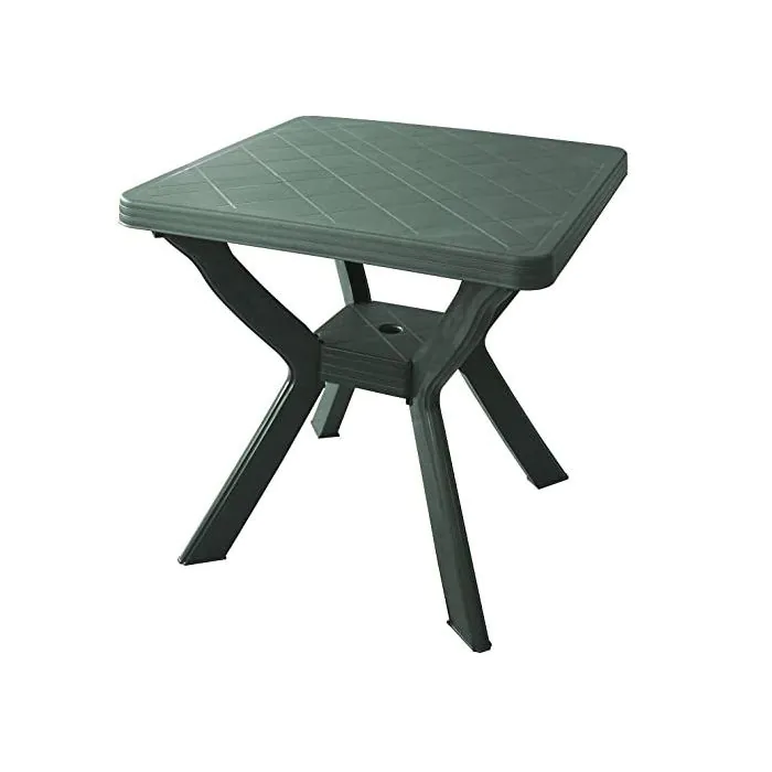 TAVOLO QUADRATO DA ESTERNO IN PLASTICA NILO VERDE
