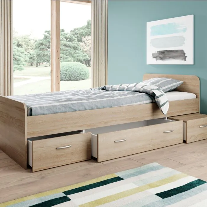 Letto Contenitore Cinius Letto Cassetti Estraibili Letto Singolo - Main Image