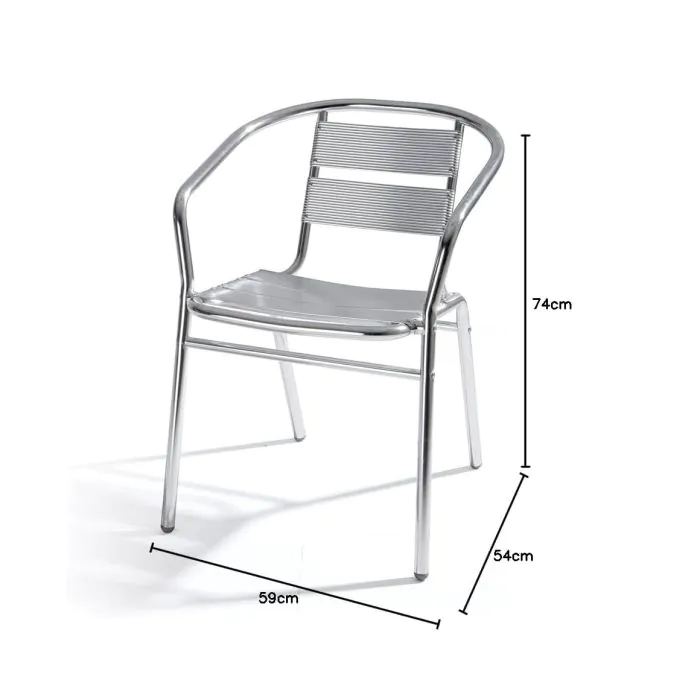 Sedia da esterno bar alluminio Mercatone Germanvox