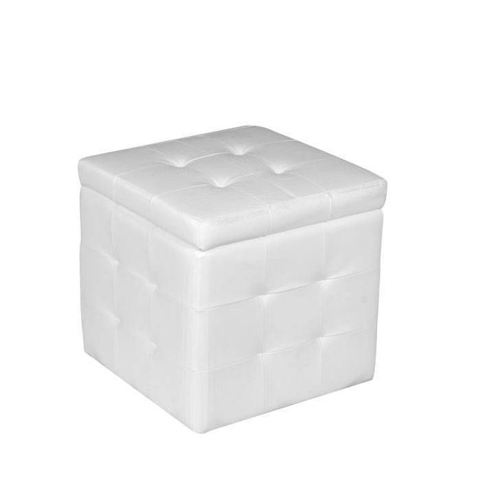 POUF CONT 44X44H45 BIANCO PF45BI main product photo