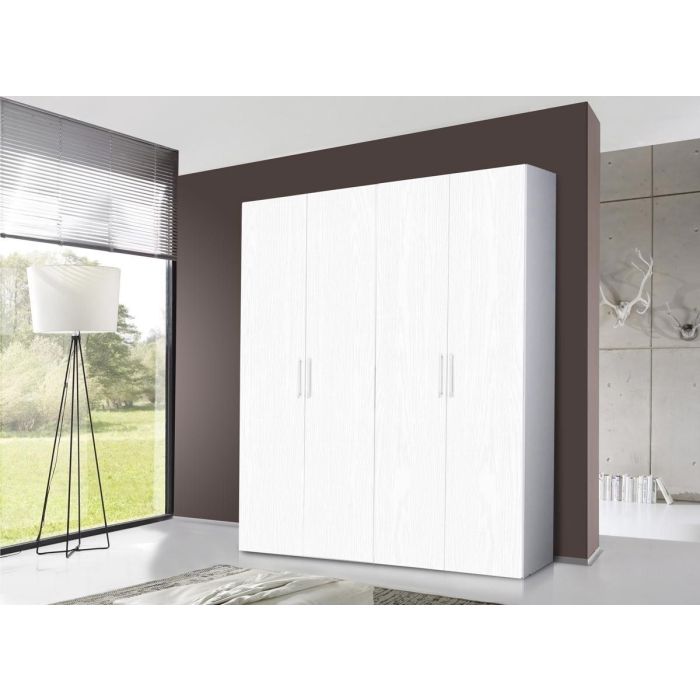 ARMADIO 4 ANTE BASIC BIANCO FRASSINO main product photo