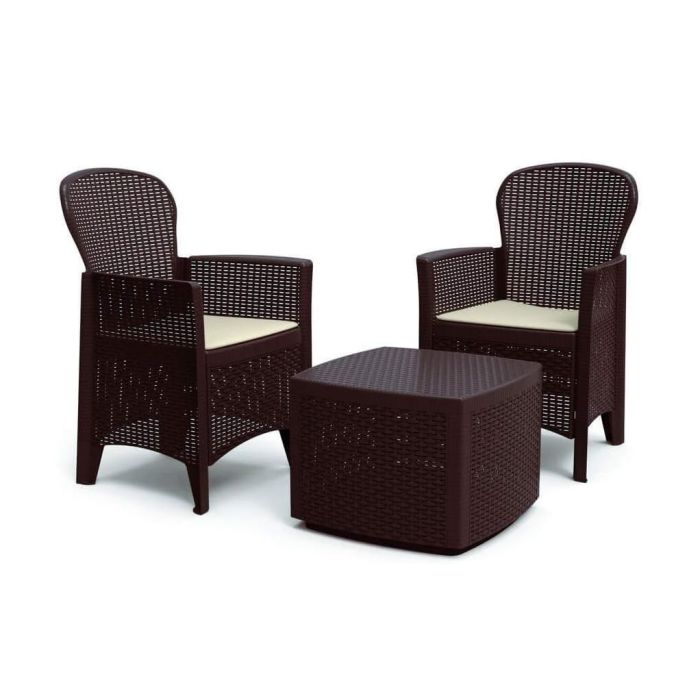 SET TREE RATTAN MOKA 2 POLTR + 1TAV C/CUSCINI main product photo