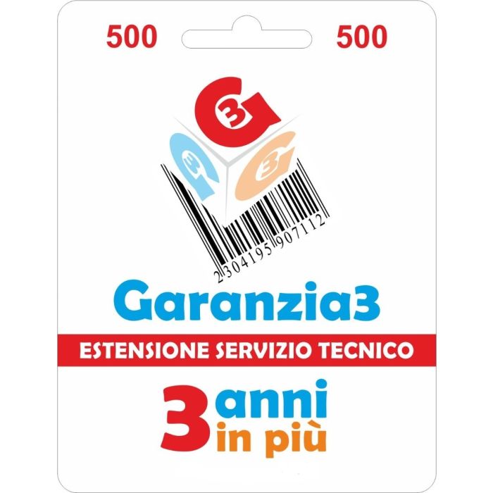 ESTENSIONE GARANZIA 3 MASSIMALE 500 main product photo