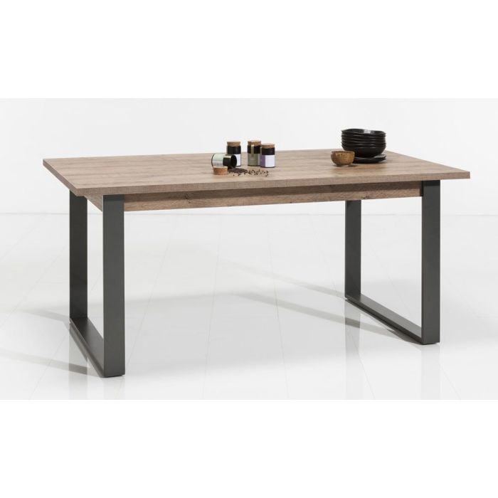 TAVOLO ALLUNGABILE ROVERE GAMBE METALLO TAV673 main product photo