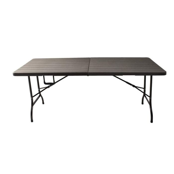 TAVOLO PIEGHEVOLE BIRRERIA RESINA MARRONE 180X70X74 CM main product photo