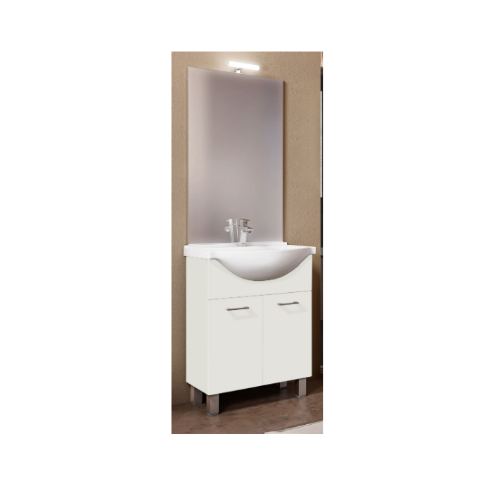 COMP. BAGNO CM 65 GAIA BIANCO LUCIDO GAIA165BILUGA main product photo