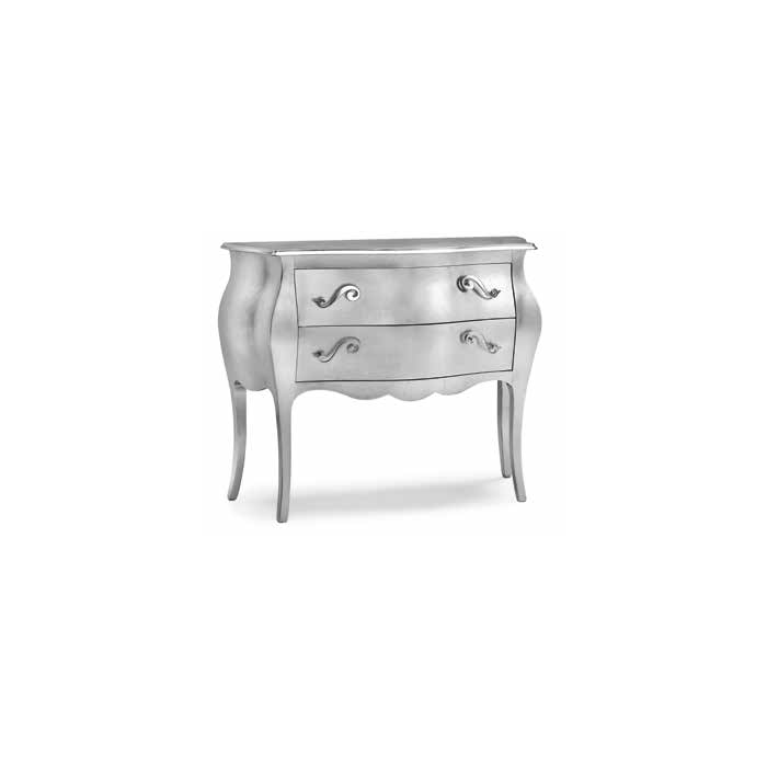 COMO' 2 CASSETTI FOGLIA ARGENTO 1253 main product photo