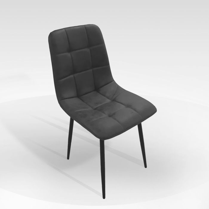 SEDIA DANIELA TESSUTO VINTAGE GRIGIO SED244 main product photo