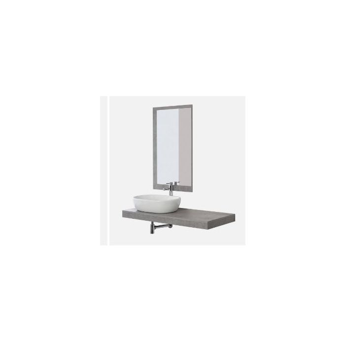 COMP. BAGNO SHELF 120CM CIOTOLA 60CM CEMENTO main product photo