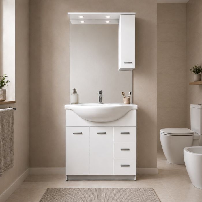 COMP.NE BAGNO MOD. CLASSICA CM85 BIANCO LUC.CLASSICA 185B main product photo
