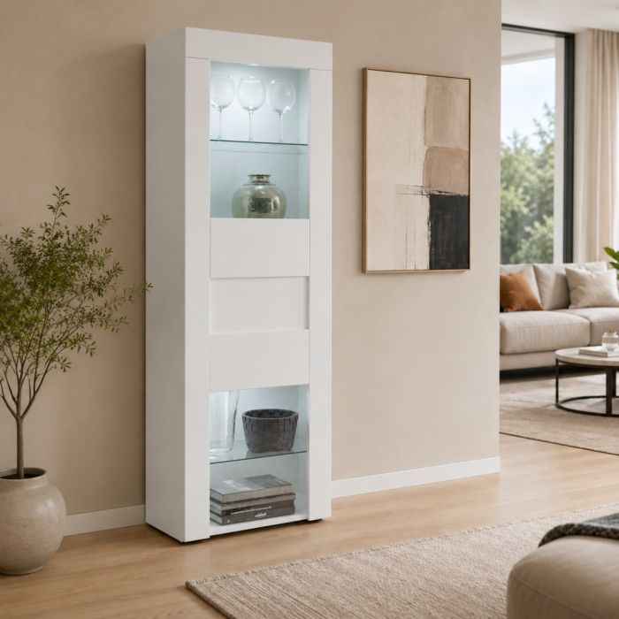 EASY VETRINA 1A BIANCO LUCIDO main product photo