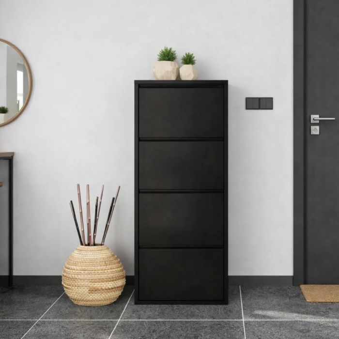 SCARPIERA 4 RIBALTE METALLO NERO SC84 main product photo