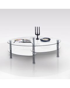 TAVOLINO 3 PIANI VETRO TVL297