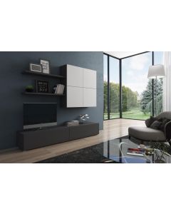 SOGGIORNO MODERNO GRAFITE/BIANCO FRASS. SG546