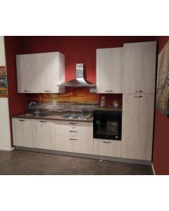 CUCINA COMPONIBILE AMBER L.330 ROVERE BROWN DX