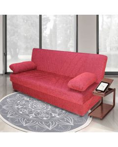 DIVANO LETTO 3P FIJI TESSUTO ECEM RED DL383