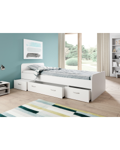 LETTO TURCA C/CASS BIANCO MOD. 2244317D L.204 P.95 H.65