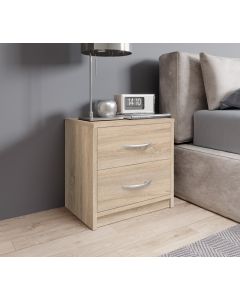 COMODINO 2 CASSETTI ROVERE SONOMA 38633662 L.39 P.28 H.39