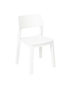 Sedia in resina Italia Bistrot bianca