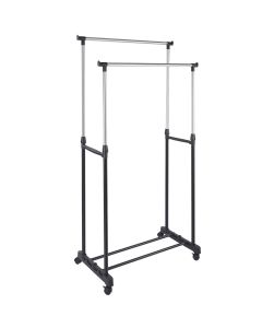 STAND APPENDIABITI DOPPIO CON RUOTE