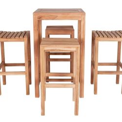 SET BISTRO' TAVOLINO + 4 SGABELLI TGF45