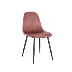 Sedia New Irelia velluto rosa 0734231