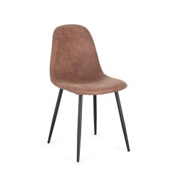 Sedia New Irelia microfibra cognac 0734238