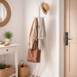 Appendiabiti da terra Jorid 12 posti bianco 