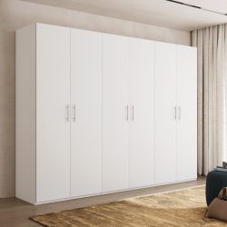ARMADIO 6 ANTE BATTENTI SWIFT BIANCO