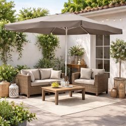 OMBRELLONE ALLUMINIO 3X3 MT TORTORA 783/1T