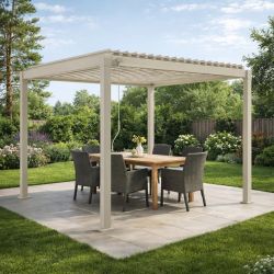 Pergola bioclimatica Garda 3x3 seta 0796085