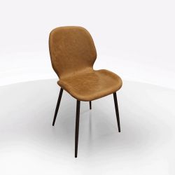 SEDIA VANNA TESSUTO VINTAGE CUOIO SED1228