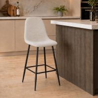 SGABELLO CUCINA NEW IRELIA NERO BEIGE 0734261