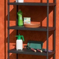 SCAFFALE 5 RIPIANI PORTATA 25KG A RIPIANO 60X30XH180