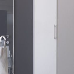 TERMINALE SX ARMADIO BASIC FRASSINATO BIANCO