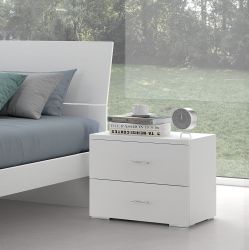 COMODINO EGOS FRASSINATO BIANCO