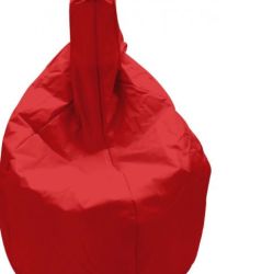 POUFF SACCO  ECOPELLE ROSSO 14
