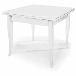 TAVOLO ARTE POVERA BIANCA 80X80 