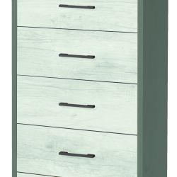 MOBILE 6 CASSETTI TITANIO-QUERCIA BIANCO A771 TTQB030