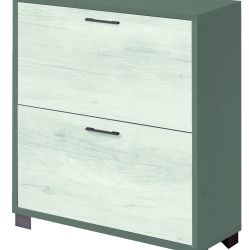 SCARPIERA 2 RIBALTE TITANIO-QUERCIA BIANCO A782TTQB030