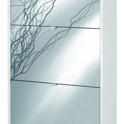 SCARPIERA 5 RIBALTE CON SPECCHIO BIANCO A755BFSPFU