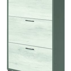 SCARPIERA 3 RIBALTE TITANIO-QUERCIA BIANCO A763TTQB030