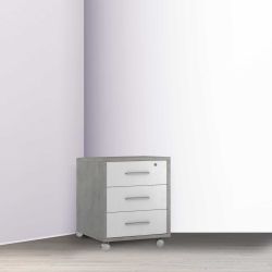 CASSETTIERA CEMENTO BIANCO CAS104