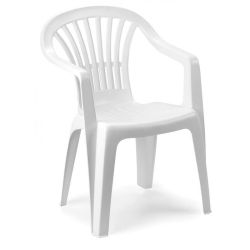 SEDIA IMPILABILE IN RESINA ALTEA BIANCA