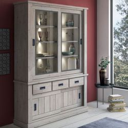 CRISTALLIERA ANTHONY 2ANTE+3CASSETTI 150X40X204 VE281