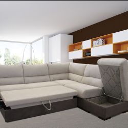 SALOTTO ANGOLARE ANASTASIA CON LETTO