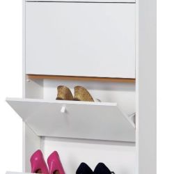 SCARPIERA 4 RIBALTE BIANCO  ART A184BI H.148 L.62 P.18