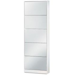 SCARP 5 RIBALTE CON SPECCHIO BIANCO  ART A185SPBI H.182 L.62 P.18